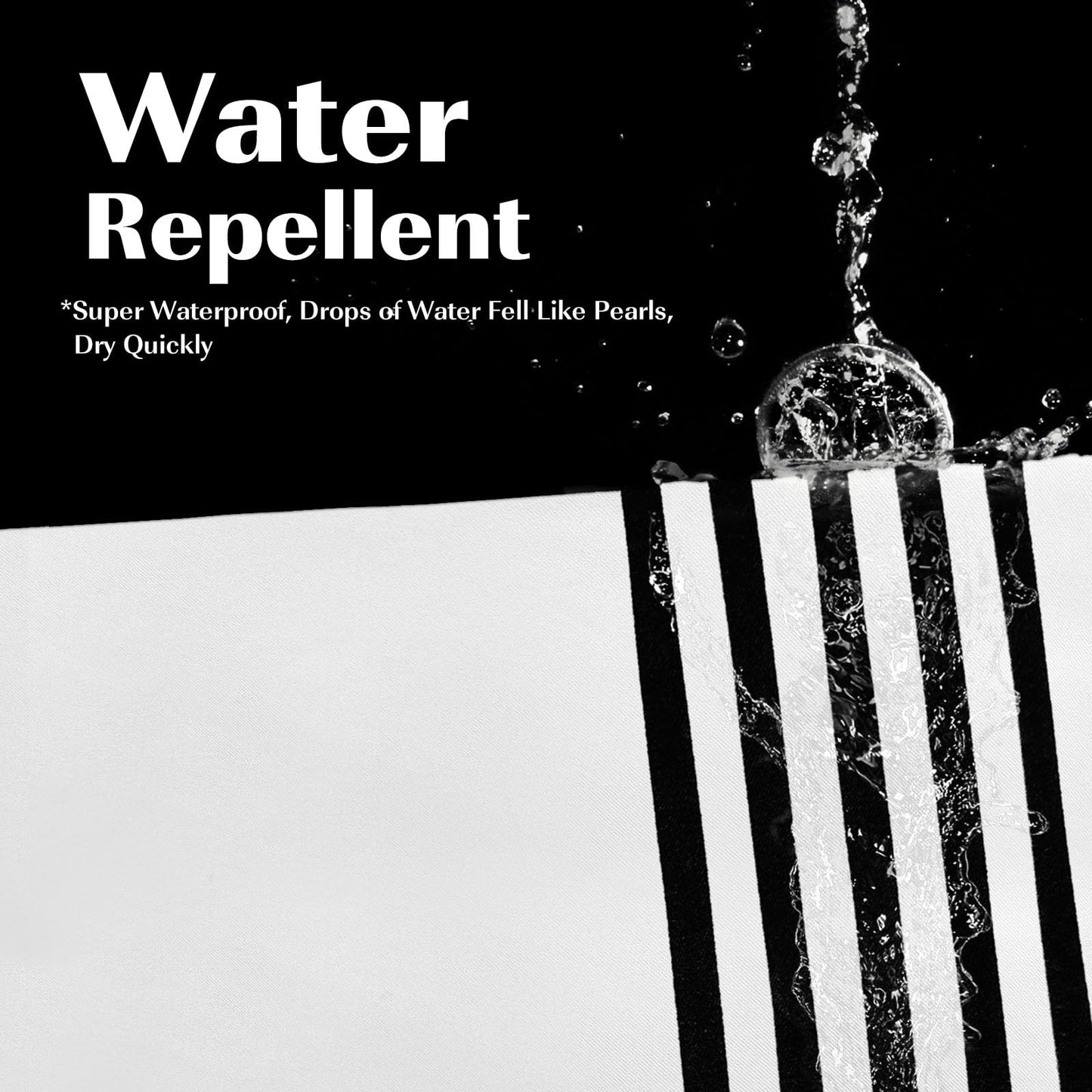 Seasonwood 96 inch Extra Long Shower Curtain Black and White Shower Curtain with Tassel 72" W x 96" L Farmhouse Striped Shower Curtains for Bathroom…