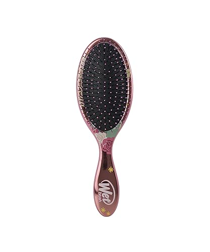 Wet Brush Disney Original Detangler Brush Princess Wholehearted - Rapunzel, Silver - All Hair Types - Ultra-Soft IntelliFlex Bristles Glide Through