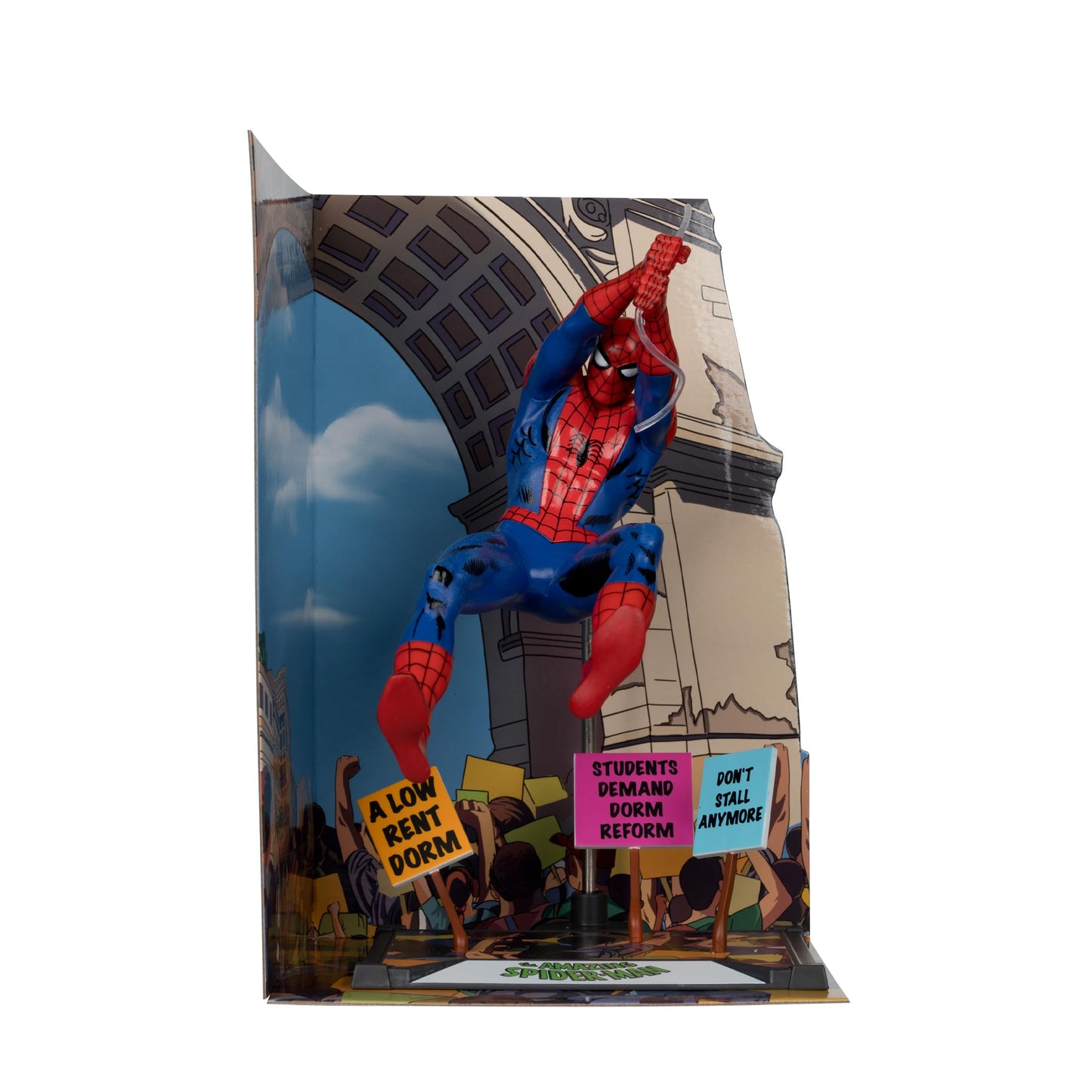 Marvel Spider-Man 1:10th Scale Collectible with Scene Gold Label (The Amazing Spider-Man #68) McFarlane Toys