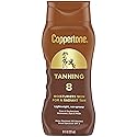Coppertone Tanning Sunscreen Lotion, SPF 8, Lightweight and Non Greasy Sunscreen, Water Resistant, Oxybenzone Free, Sun Tan Lotion Moisturizes Skin