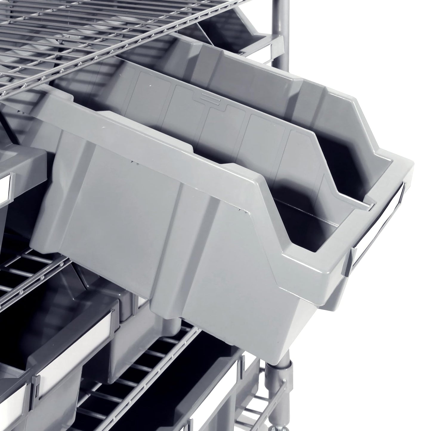 Seville Classics Heavy Duty NSF Bin Rack Solid Steel Wire Shelving Storage Unit, Patented Organizer for Garage, Warehouse, Office, Restaurant…