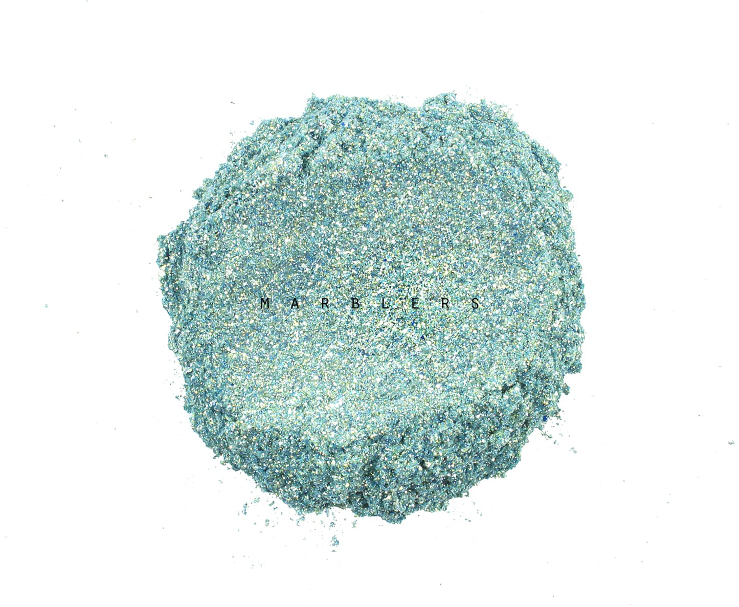 MARBLERS Chunky Natural Mica Powder [Steel Blue Pearl] 0.11oz (3g) | Highly Pigmented | Non-Toxic, Vegan, Cruelty-Free | Eyeshadow, Body Butter, Nail