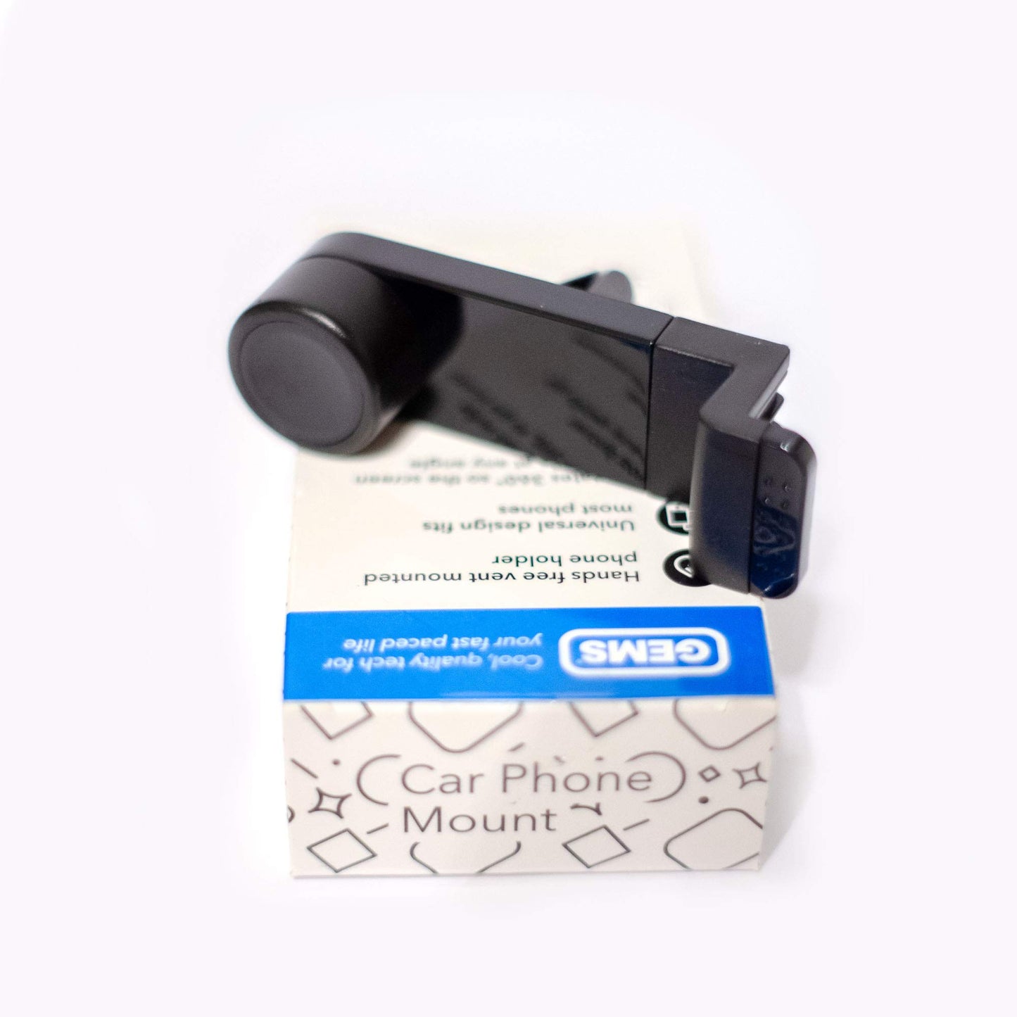 Car Phone Mount Air Vent Universal Holder Cradle Gems Compatible with iPhone, Samsung, Moto, Huawei, Nokia, LG, Smartphones