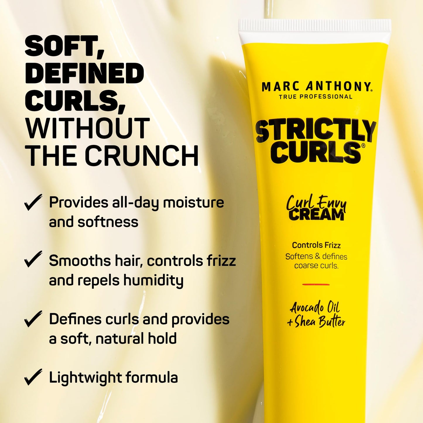 Marc Anthony Curl Cream with Shea Butter & Oils Defines & Softens Curly & Wavy Hair, Set of 2