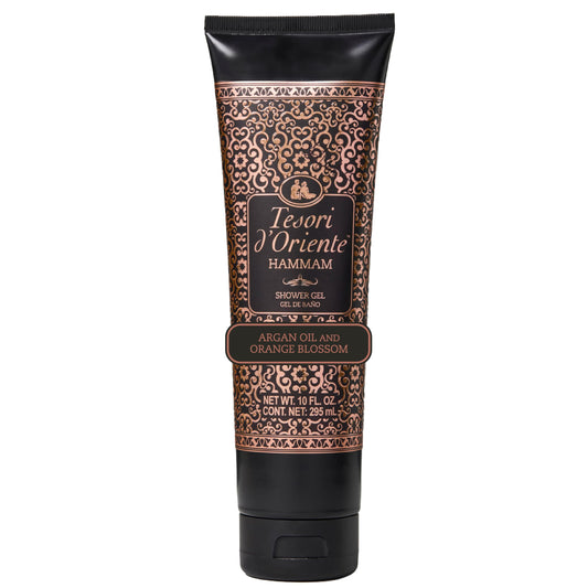 Tesori d’Oriente Hammam Shower Gel, 10 fl oz, Gentle, Hydrating Body Wash with Argan Oil & Vitamin E, Warm Orange Blossom Scented, No Silicones Beauty & Personal Care Tesori d'Oriente