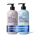 Biotin Shampoo & Conditioner Set For Longer Hair: Promotes Healthy Hair Growth, Strengthens Damaged Hair, Prevents Hair Breakage, Infused With Biotin