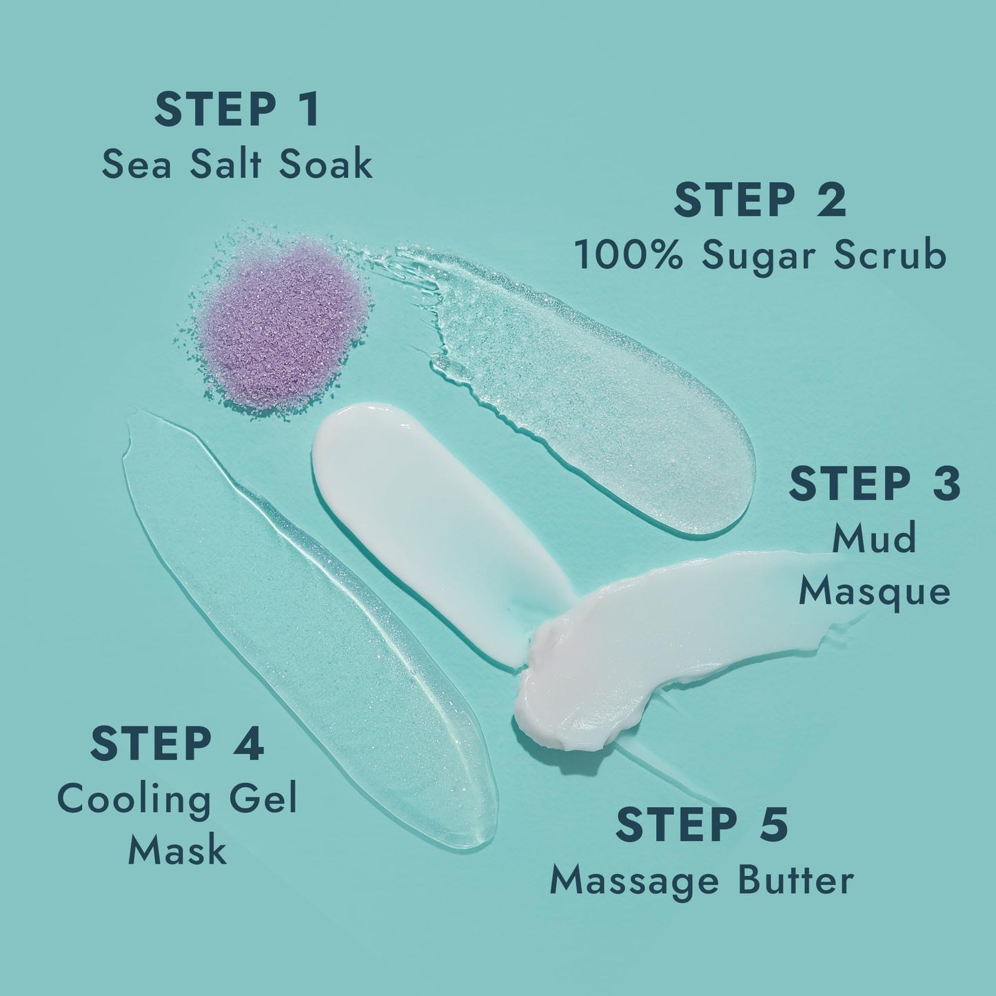 VOESH Pedi in a Box Glimmer - 2 Packs, Unicorn Peach, Pedi in a Box, Spa Pedicure Kit, Sparkly Pedicure, DIY Pedi, Foot Care, At-Home Pedi Products
