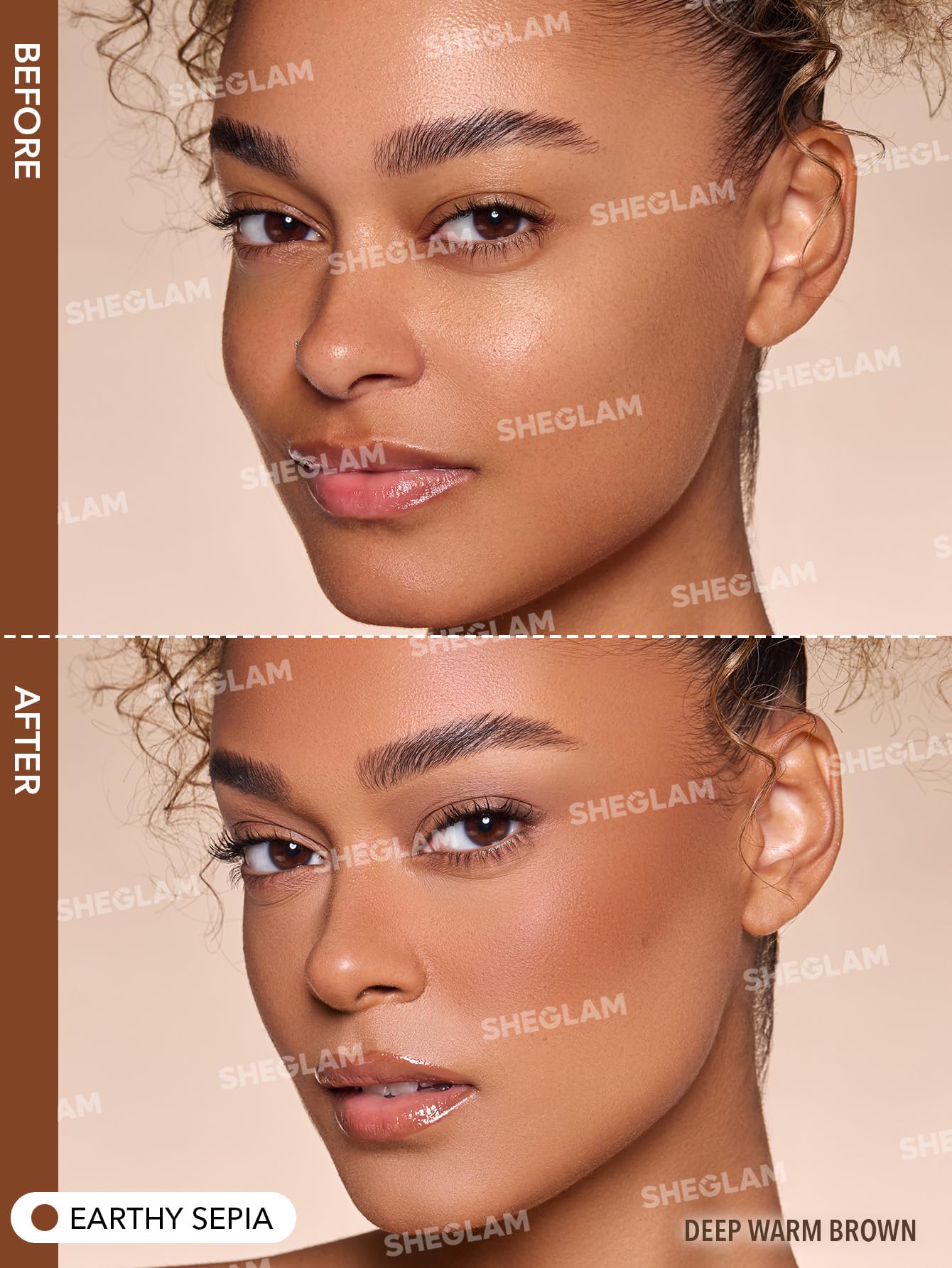 SHEGLAM Sun Sculpt Cool Toned Liquid Contour Stick Long Lasting Cream Bronzer Makeup - Earthy Sepia Beauty and Personal Care SHEGLAM