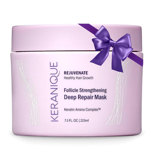 Keranique Hair Mask: Deep Repair & Hydration for Dry, Damaged Hair - Keratin Protein Boost for Fine Strands - Intense Moisturizer for Women