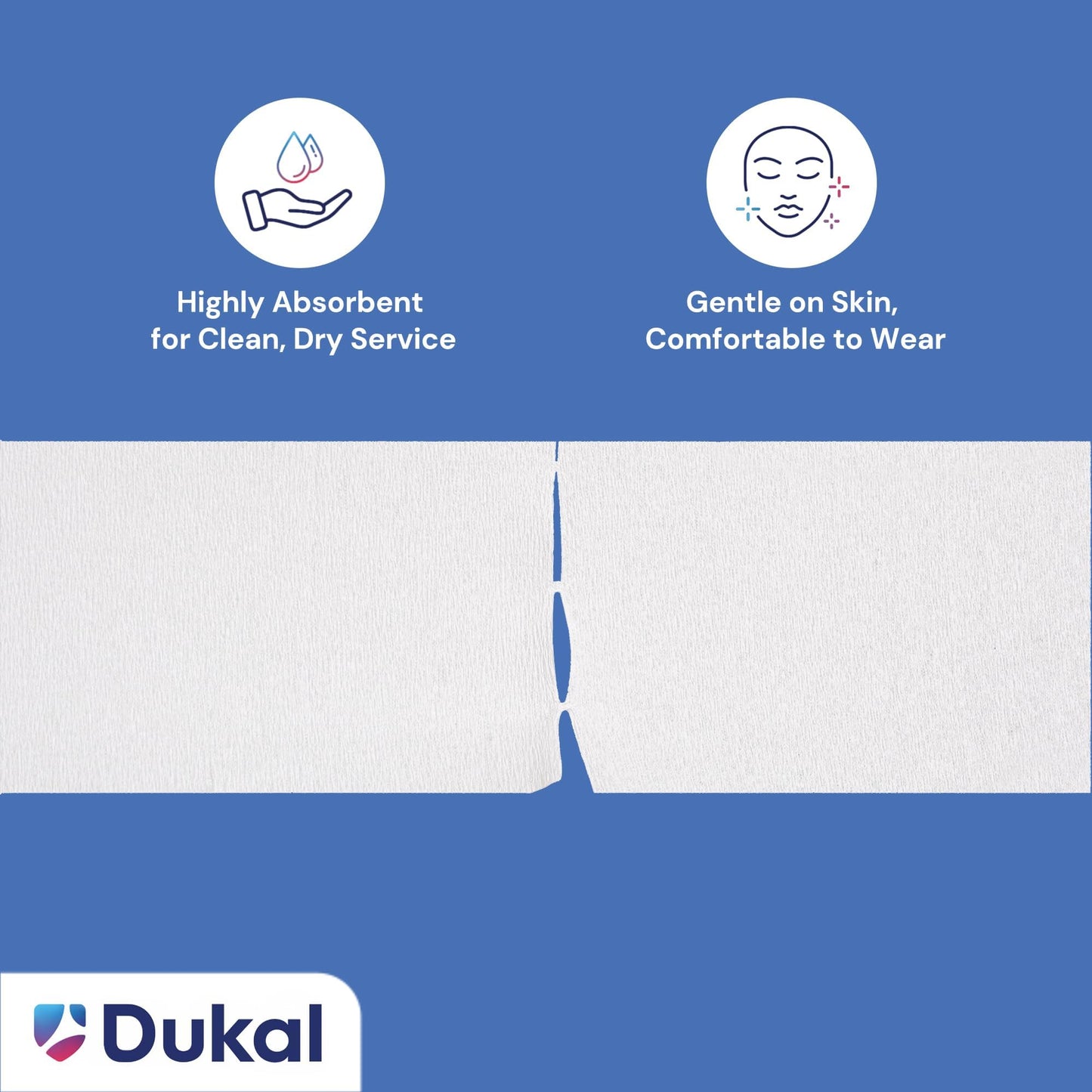 Dukal Barber Neck Strips - Ultimate Comfort, White, Disposable, 60 Count - Stretchable, Hygienic, Professional Neck Paper for Salons & Barbers, Single Beauty and Personal Care Dukal