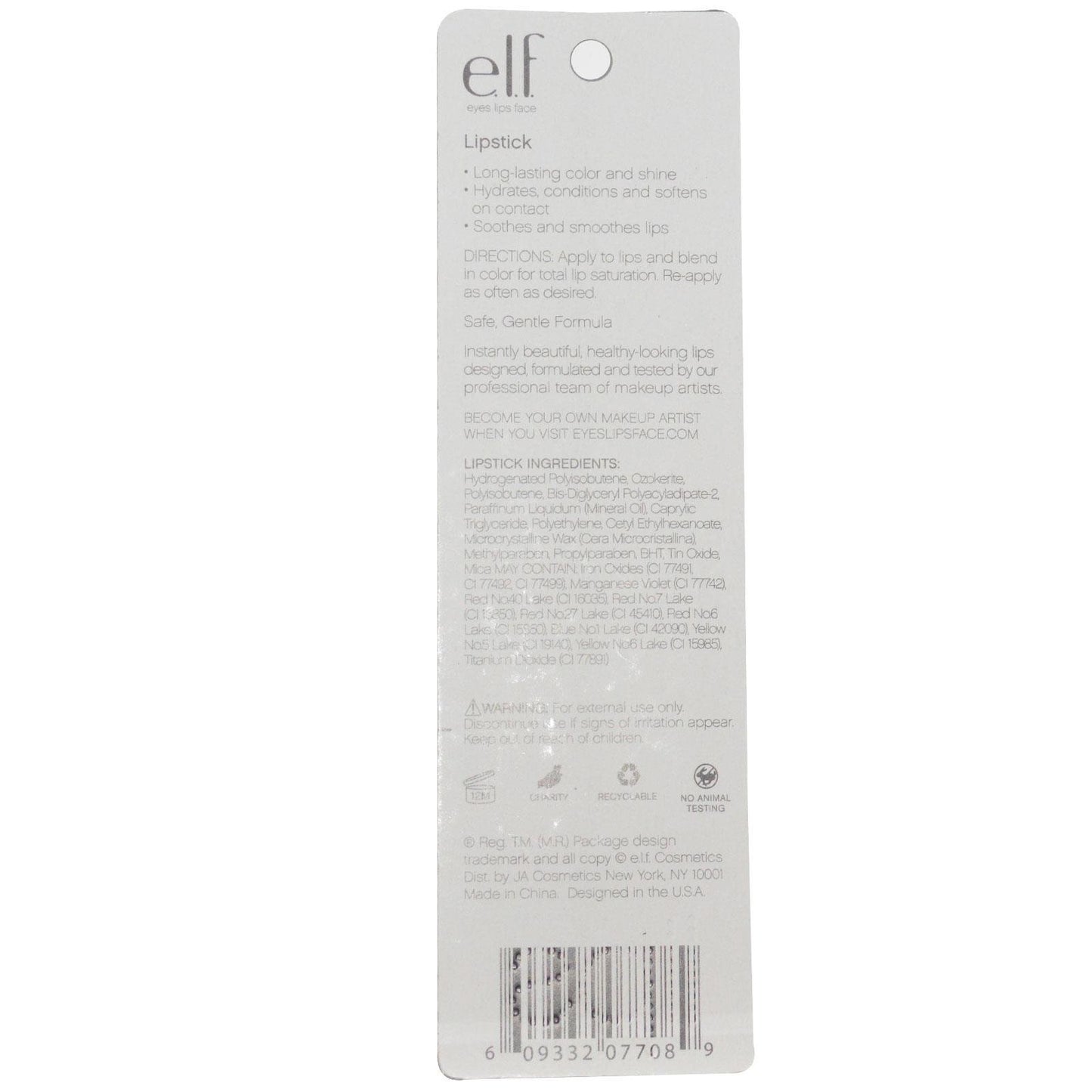 e.l.f. Lipstick, Charming, 0.12 Ounce