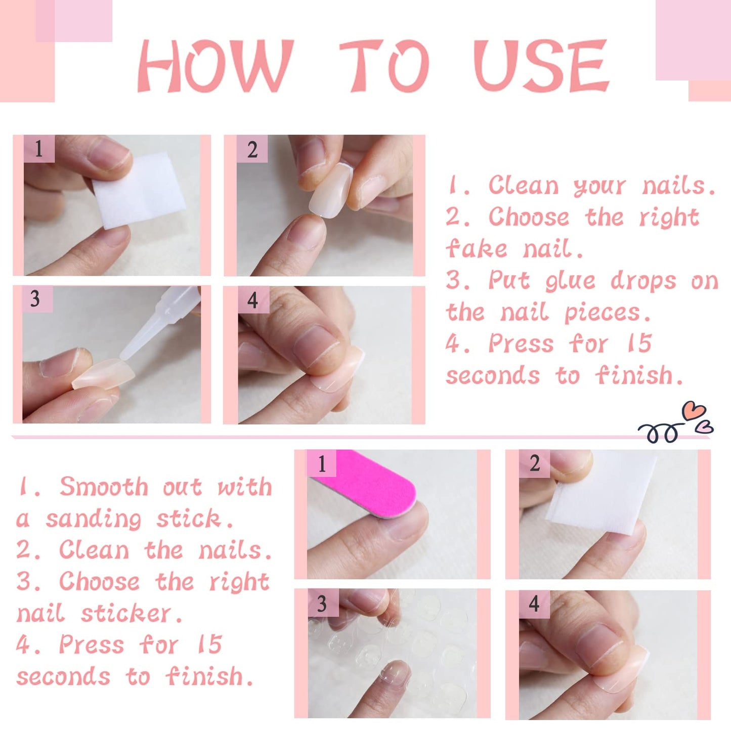 IMSOHOT Glossy Flower Press on Nails Medium Length Green Coffin Fake Nails French Cute False Nails Ballerina Glue on Nails for Women and Girls