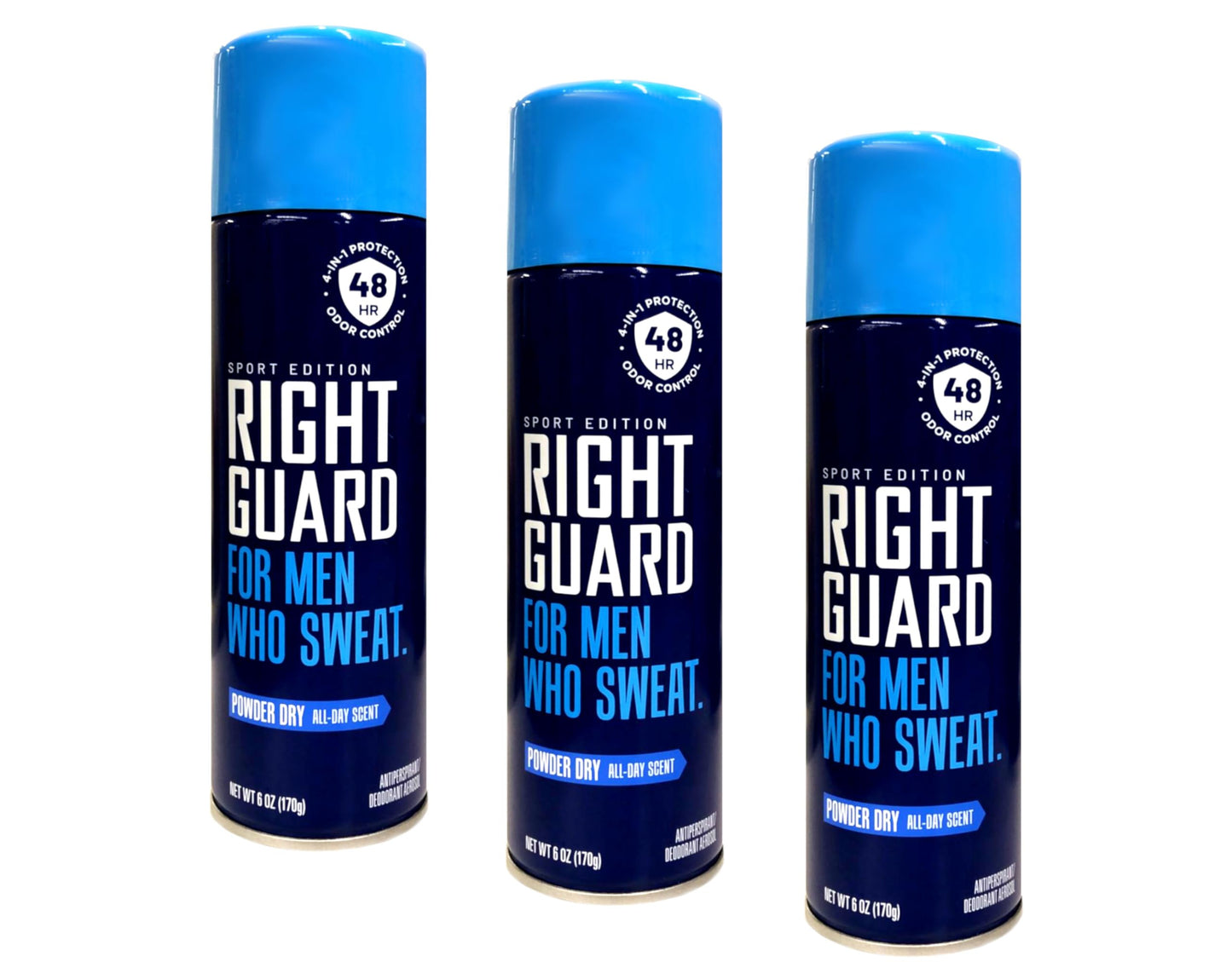 Right Guard Sport 6 Ounce Aerosol Powder Dry 48Hr Antiperspirant (Pack of 3) Beauty and Personal Care Right Guard