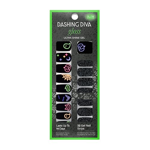 Dashing Diva Gloss Nail Strips - Deja Boo | UV Free, Chip Resistant, Long Lasting Gel Stickers | Contains 32 Wraps, 1 Prep Pad, 1 File Beauty & Personal Care Dashing Diva