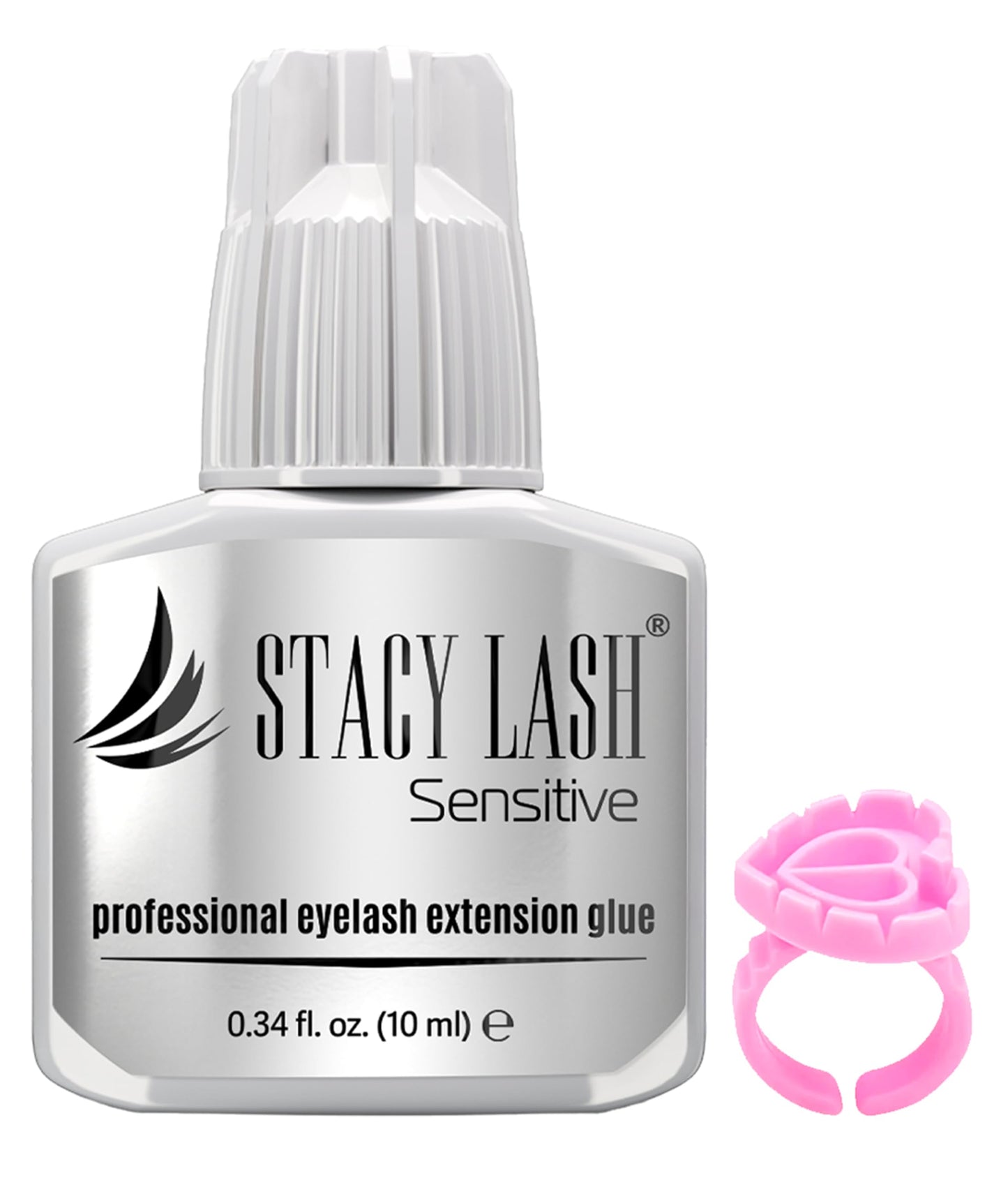 STACY LASH Sensitive Eyelash Extension Glue 0.34fl.oz/10ml / 5-6 Sec Drying time/Retention - 4-5 Weeks/Professional Black Adhesive/Lash Tech Supplies Beauty and Personal Care STACY LASH Default Title