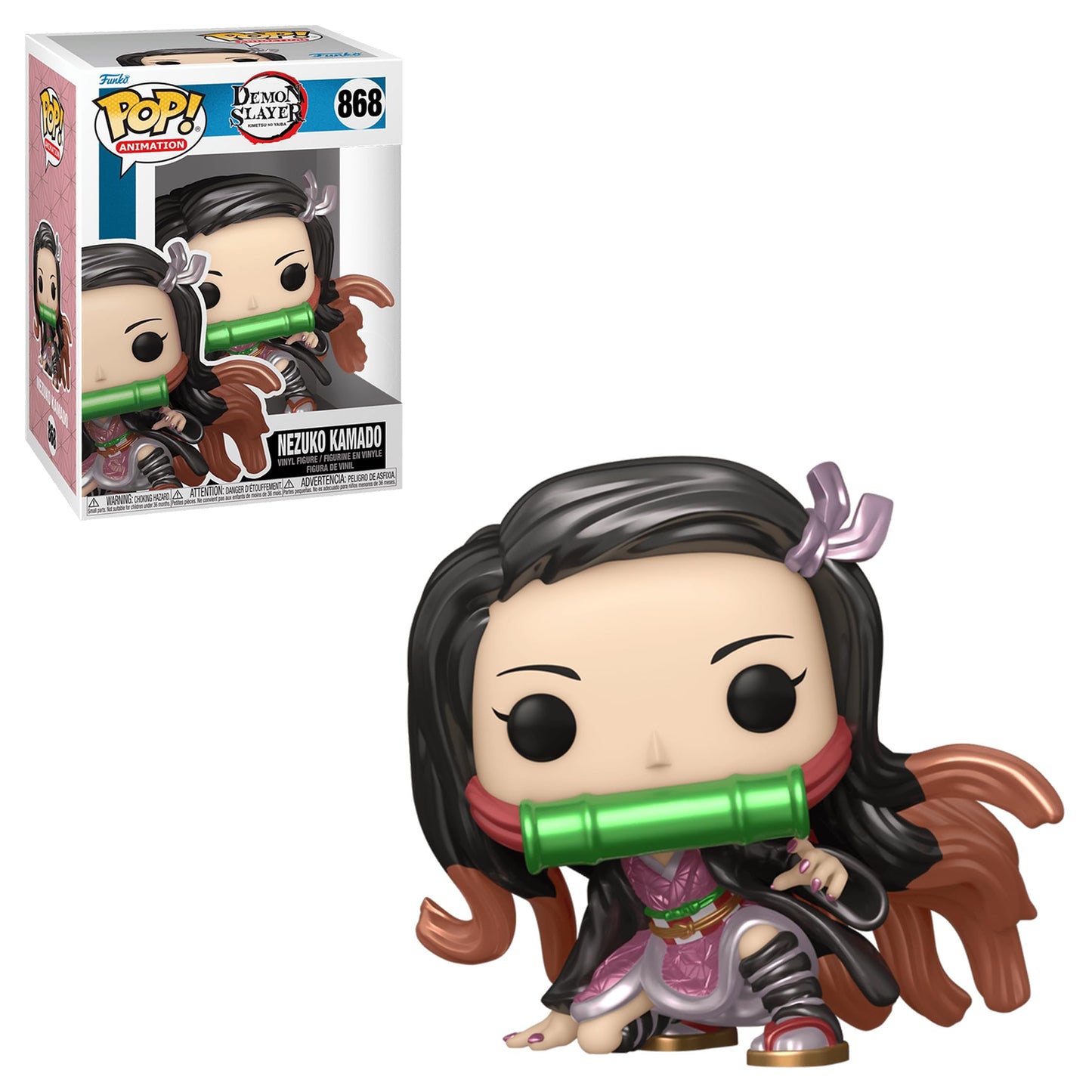 Funko Pop Demon Slayer Nezuko Kamado Toystop LACC Exclusive Metallic