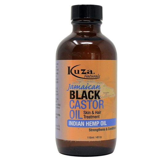 Kuza Jamaican Black Castor Oil Skin & Hair Treatment - Indian Hemp OIl, 4 fl oz