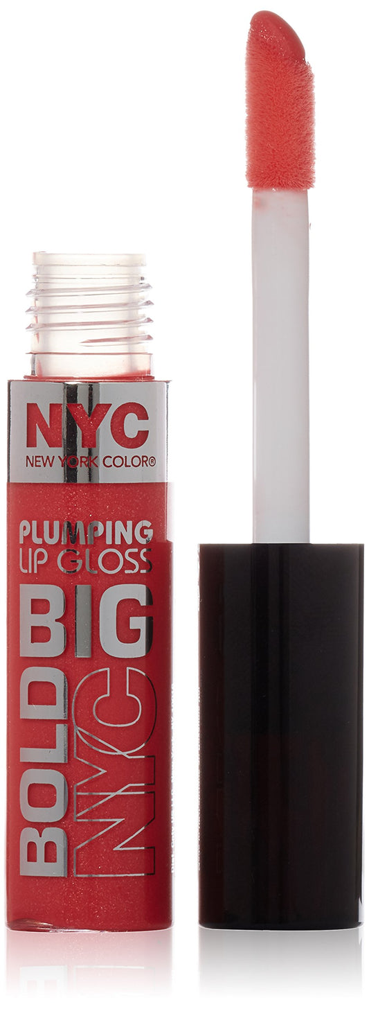 N.Y.C. New York Color Big Bold Plumping and Shine Lip Gloss, Coral To The Max, 0.39 Fluid Ounce Beauty & Personal Care NYC
