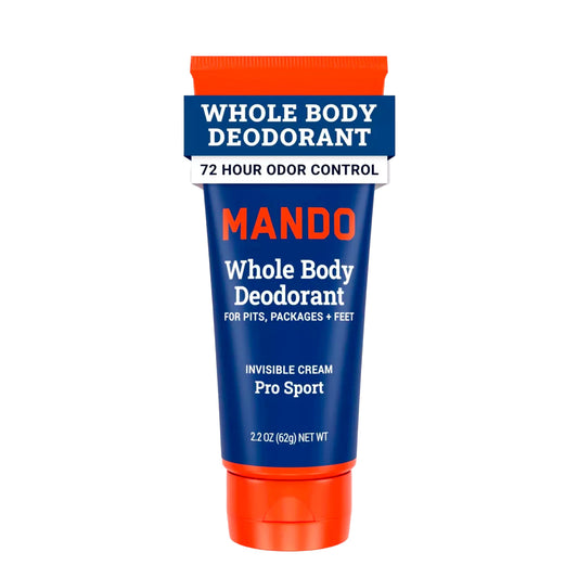 Mando Whole Body Deodorant - Men's Aluminum-Free Invisible Cream Deodorant - Pro Sport - 2.2oz - Pack Of 01 Beauty and Personal Care Mando