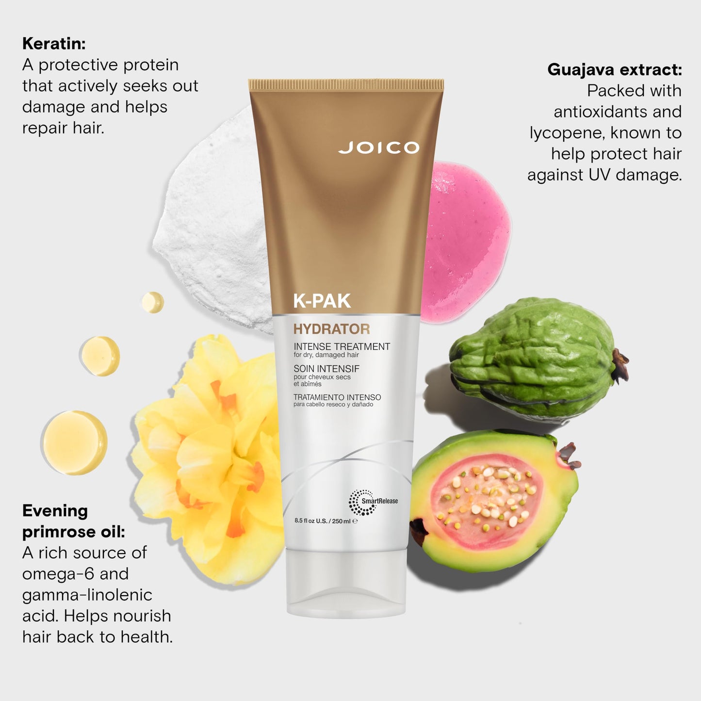 Joico K-Pak Hydrator Intense Treatment | For Dry, Damaged Hair | Boost Shine | Improve Elasticity | Instant Hydration & Softness | With Keratin