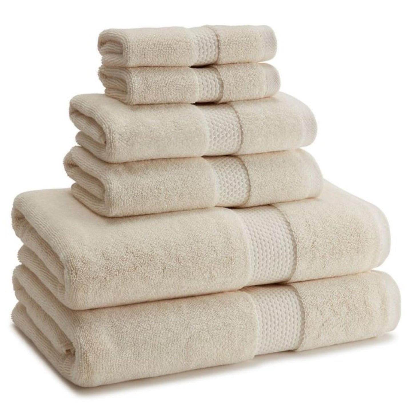 Kassatex Atelier 800 Gram Bath Sheet Towels (Chalk)