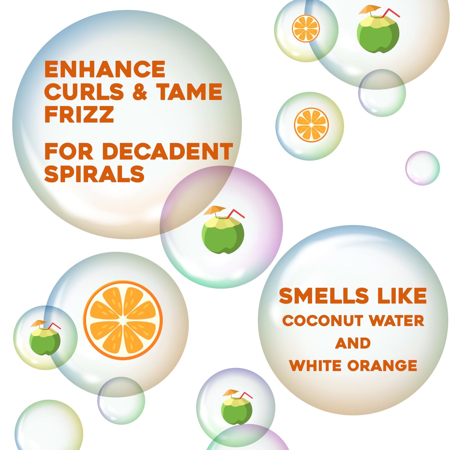 OGX Quenching + Coconut Curls Frizz-Defying Styling Milk, Nourishing Leave-In Hair Treatment with Coconut, Citrus Oil & Honey, Paraben-Free