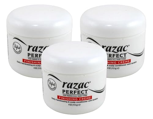 Razac Perfect For Perms Finishing Creme 4 Ounce (Pack of 3)