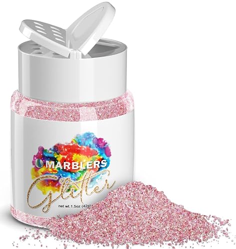 MARBLERS Holographic Glitter [Unicorn Pink] 1.5oz (42g) | Fine | Non-Toxic, Vegan, Cruelty-Free | Face, Body, Eyeshadow, Hair, Festival, Party Makeup