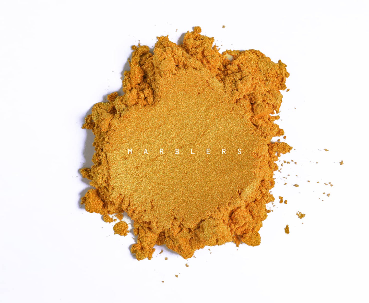 MARBLERS Fine Synthetic Mica Powder [Flex Gold] 0.11oz (3g) | Highly Pigmented | Non-Toxic, Vegan, Cruelty-Free | Lip Gloss, Lipstick, Bath Bomb, Nail