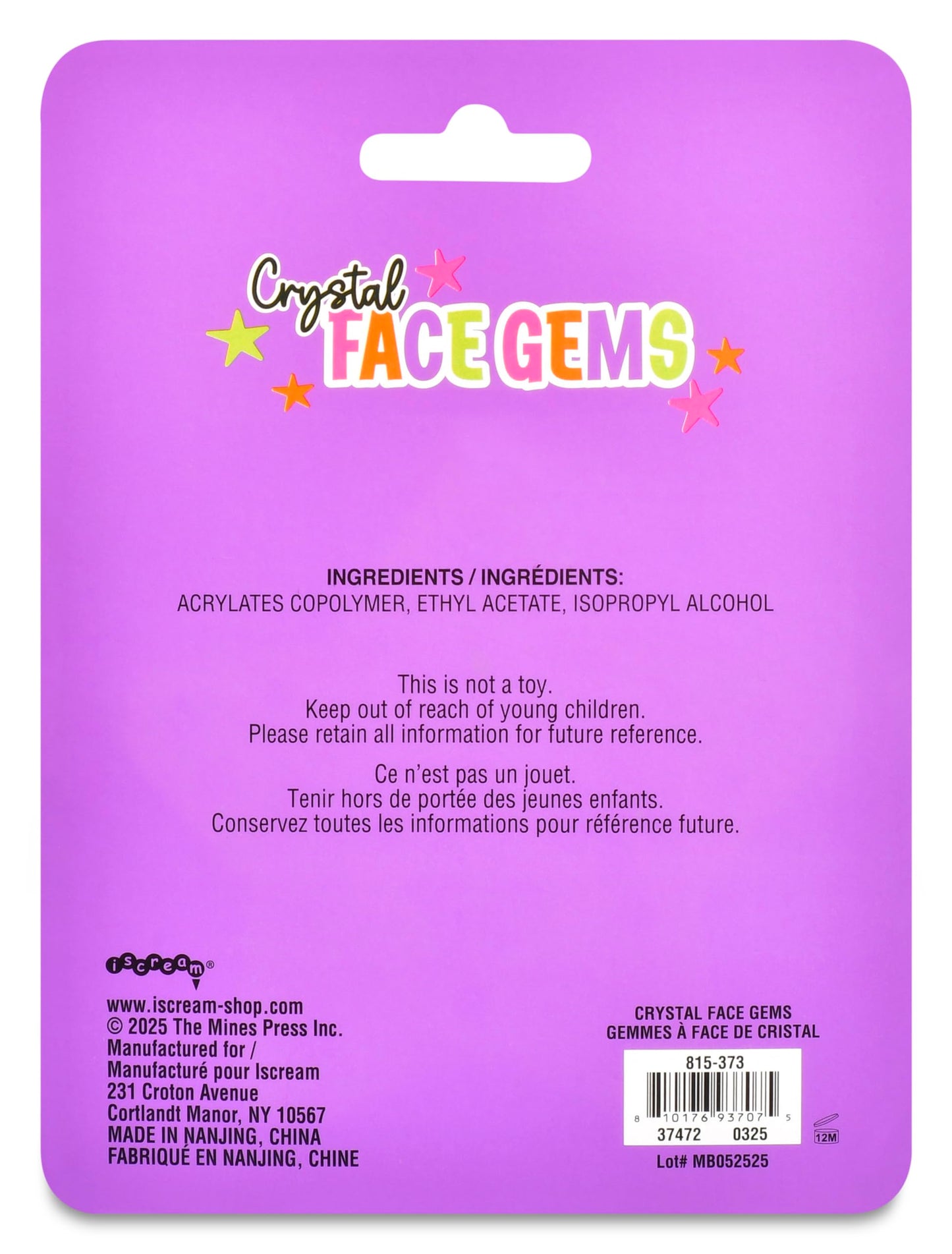 iscream Boho Star 40 Piece Face and Body Gem Sticker Set