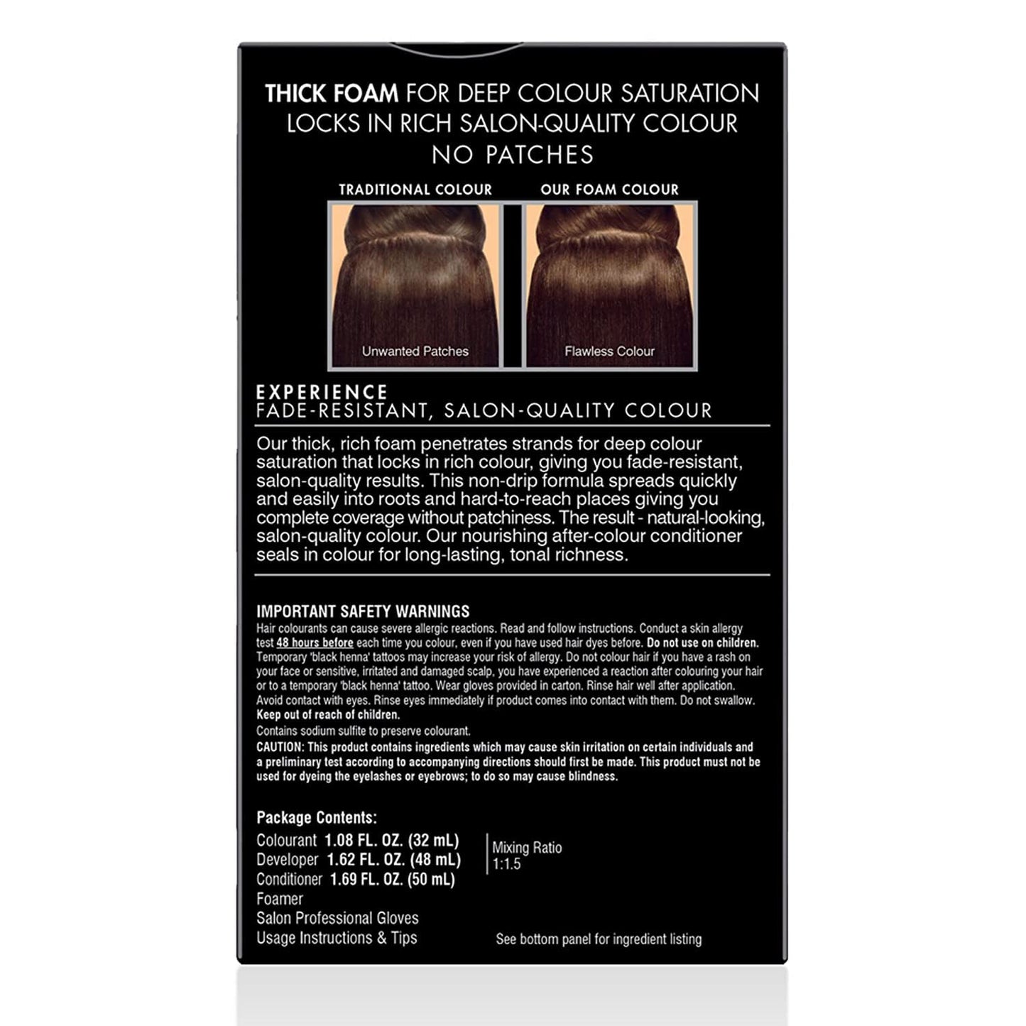 John Frieda Precision Foam Hair Colour, Dark Natural Brown 4N, 2 pk