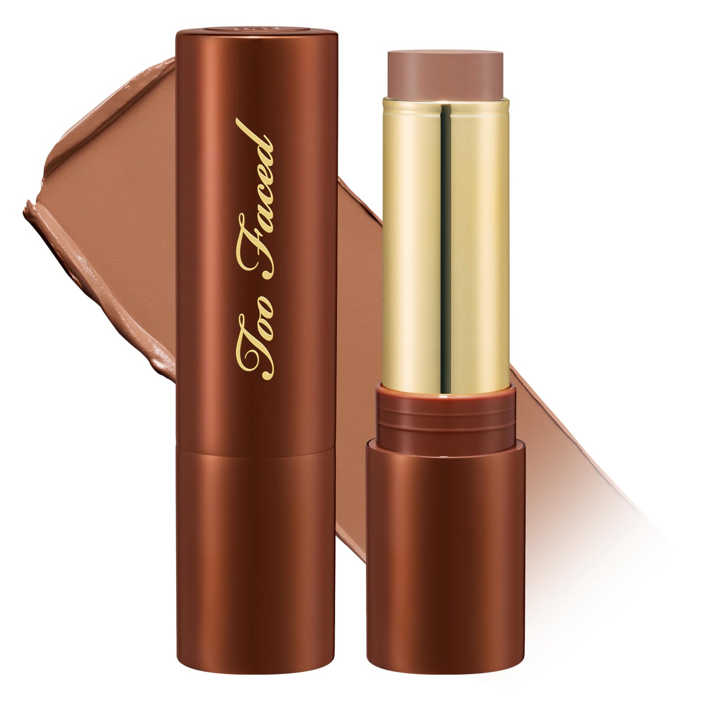 Too Faced Chocolate Soleil Melting Bronzing & Sculpting Stick | Multi-Use, Contour + Cream Bronzer Stick | Lightweight, Satin-Finish with Buildable