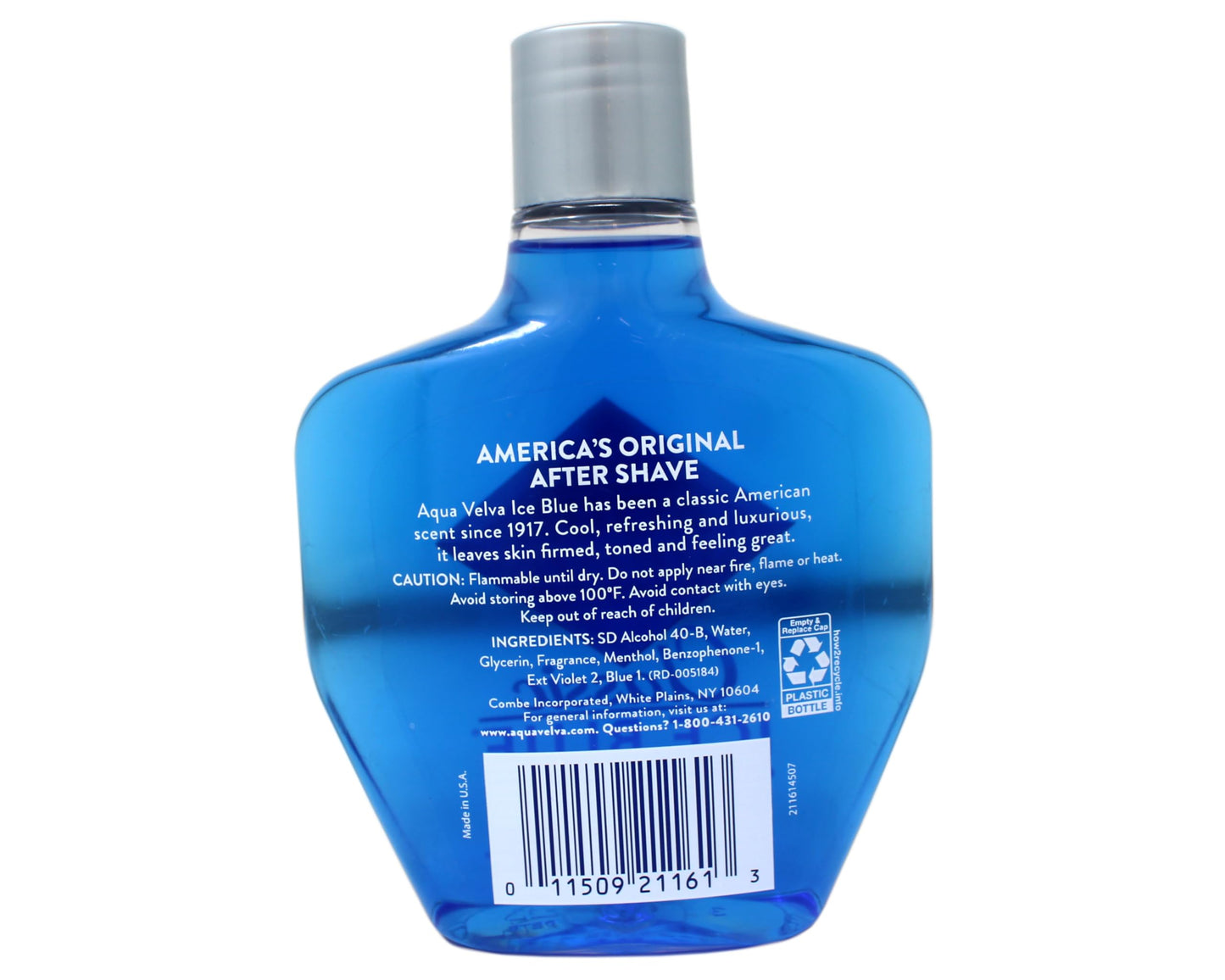 Aqua Velva Cooling After Shave, Firms & Tones, Classic Ice Blue, 7 FL OZ - 5 Pack Beauty and Personal Care Aqua Velva