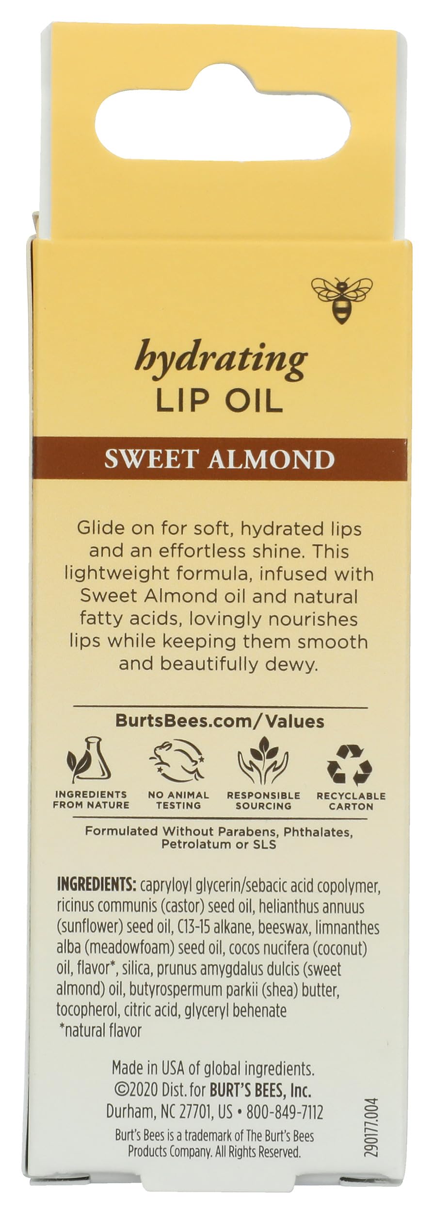 Burt's Bees Hydrating Lip Oil With Sweet Almond Oil By Burts Bees for Unisex - 0.27 Oz Lip Oil, 0.27 Oz