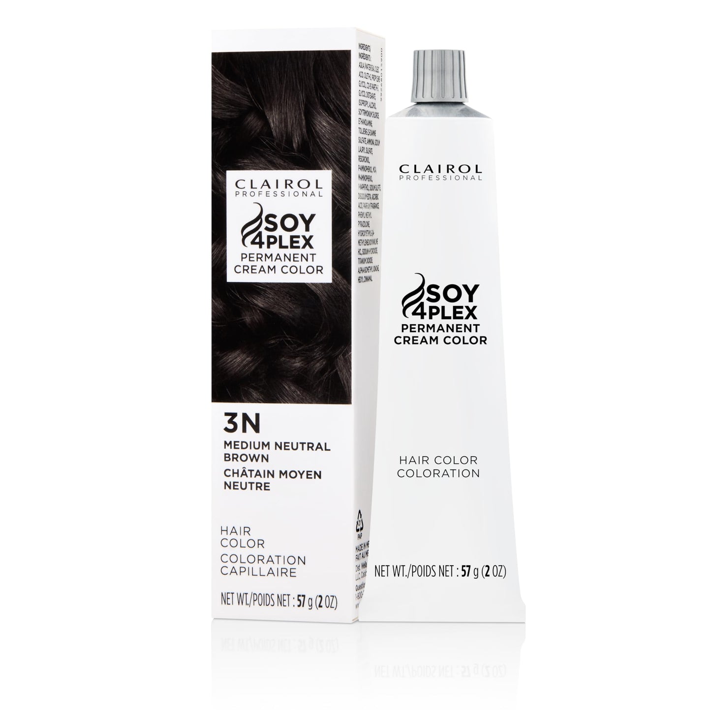 Clairol Professional Crème Permanente, 3n Med Neutral Brown, 2 oz. - Packaging May Vary