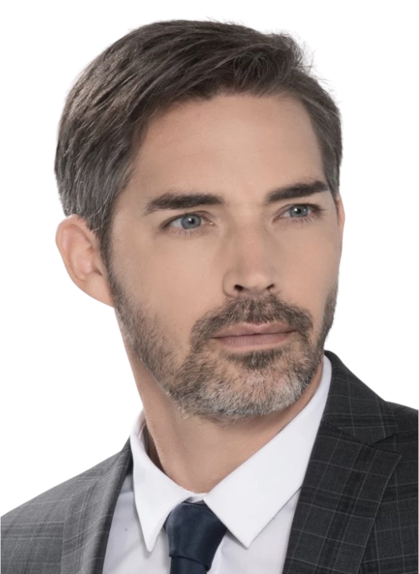 JAY Lace Front 100% Hand-Tied Heat Friendly Synthetic Toupet by Ellen Wille, 5PC Bundle: Toupet, 4oz Mara Ray Luxury Shampoo & Conditioner, Comb