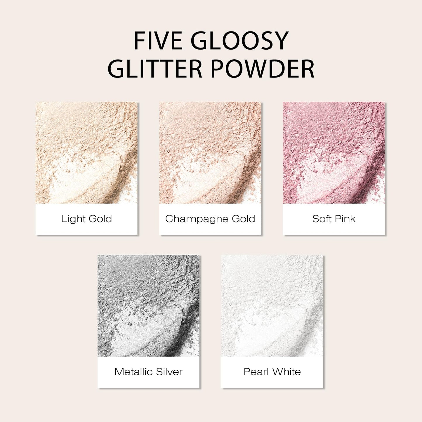 KYDA Glitter Powder Spray, Loose Shimmer Powder, Highlighter Spray Makeup for Face Body Hair, Lasting Glitter Hairspray, Cosmetic Sparkling Body