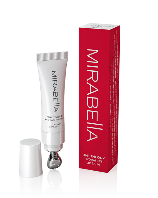 Mirabella Tint Theory Hydrating Lip Balm - High Shine Clear Lip Balm Gloss | Nourishing Hydration with Vitamin E & Jojoba Oil | Non-Sticky Finish