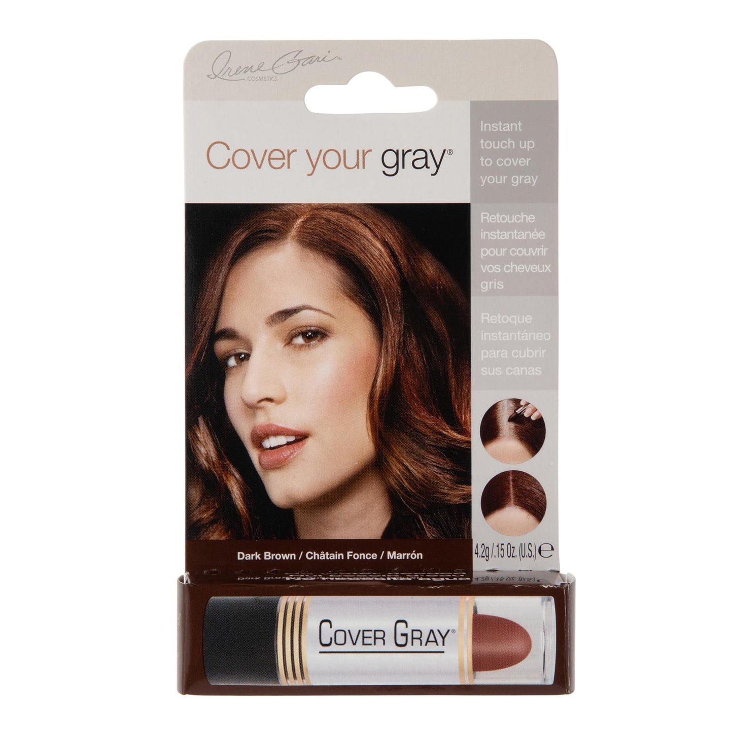 Cover Your Gray for Women Touch Up Stick, Dark Brown, 0.15 oz