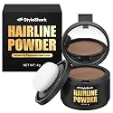 StyleShark Hairline Powder - Stain-Proof Root Touch Up and Thinning Hair Cover for Women and Men (Light Brown)