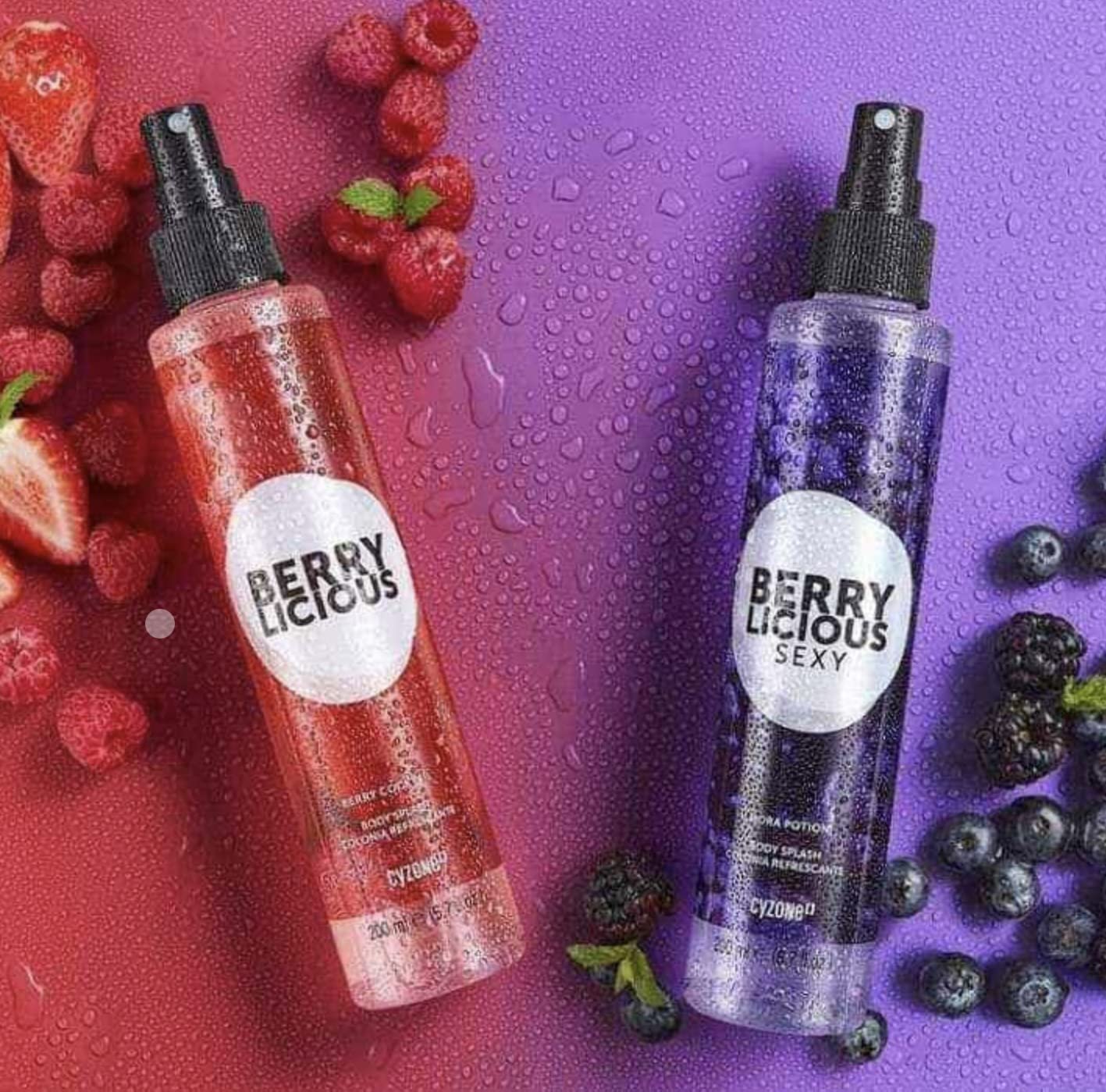 Cyzone Berrylicious Berry Cocktail Refreshing Body Splash 6.7 fl. oz. (200ml)