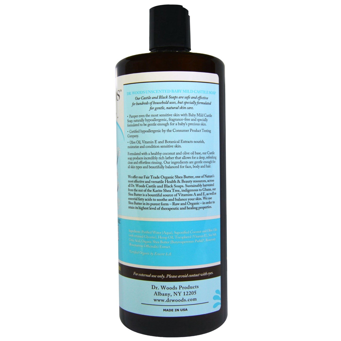Dr. Woods Shea Vision Pure Castile Soap Baby Mild Unscented -- 32 fl oz Beauty & Personal Care Dr. Woods