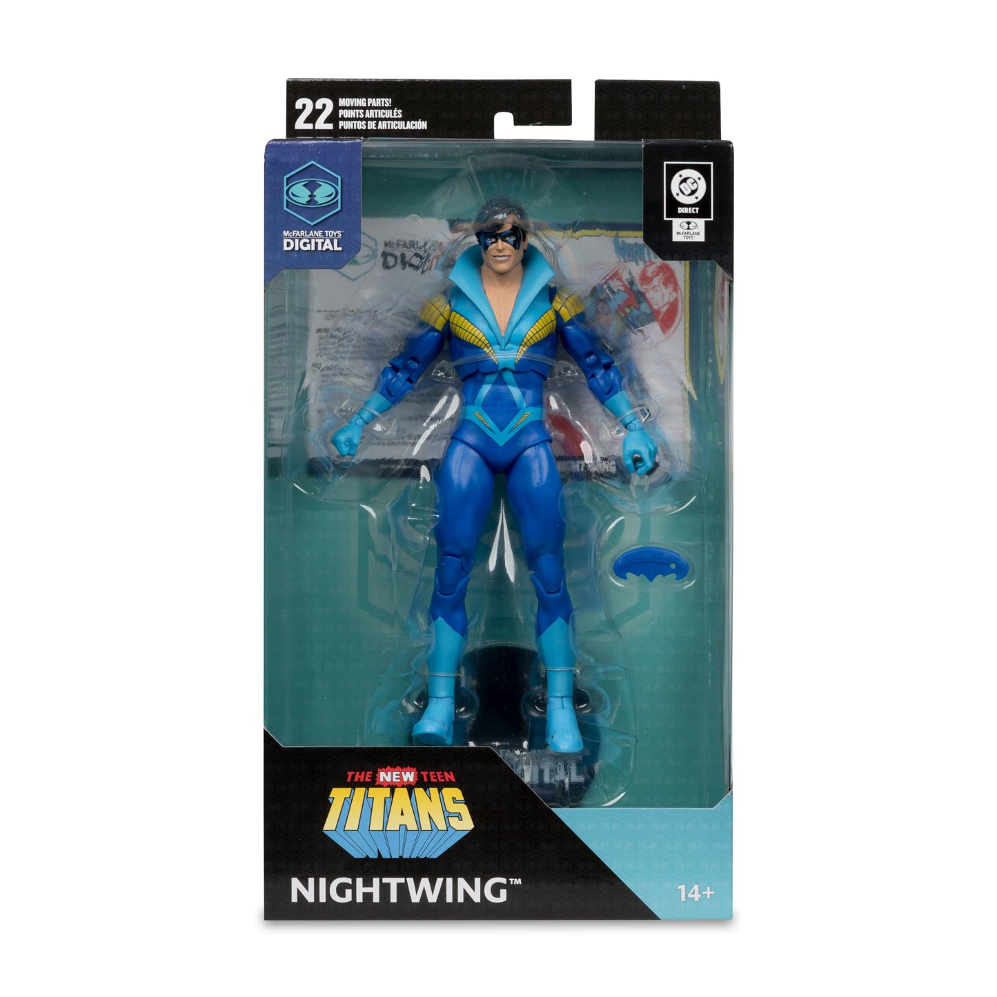 McFarlane Toys- DC Direct Nightwing (Teen Titans) 7in Action Figure with Digital Collectible