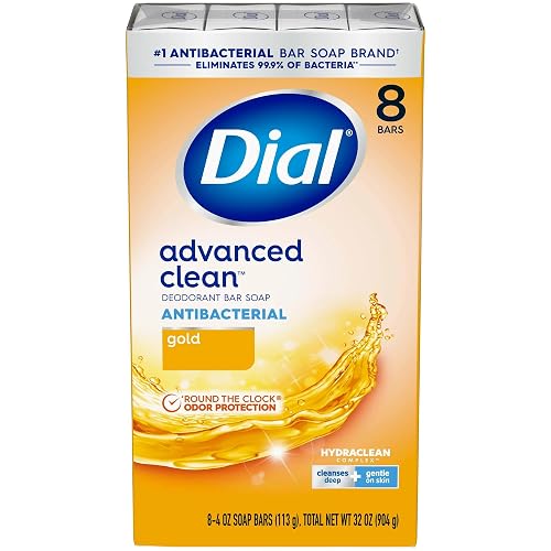 Dial Bar Gold Antibacterial Deodorant Soap, 4 oz ea 8 Count(Pack of 3)