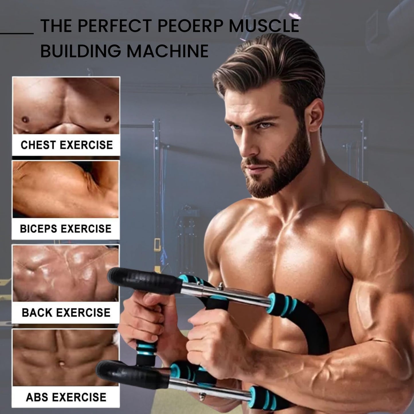 PEOERP Twister Arm Trainer, 60-100lb Adjustable Twister Arm Chest Workout Equipment for Men & Women,Detachable Power Twister Home Fitness Equipment…