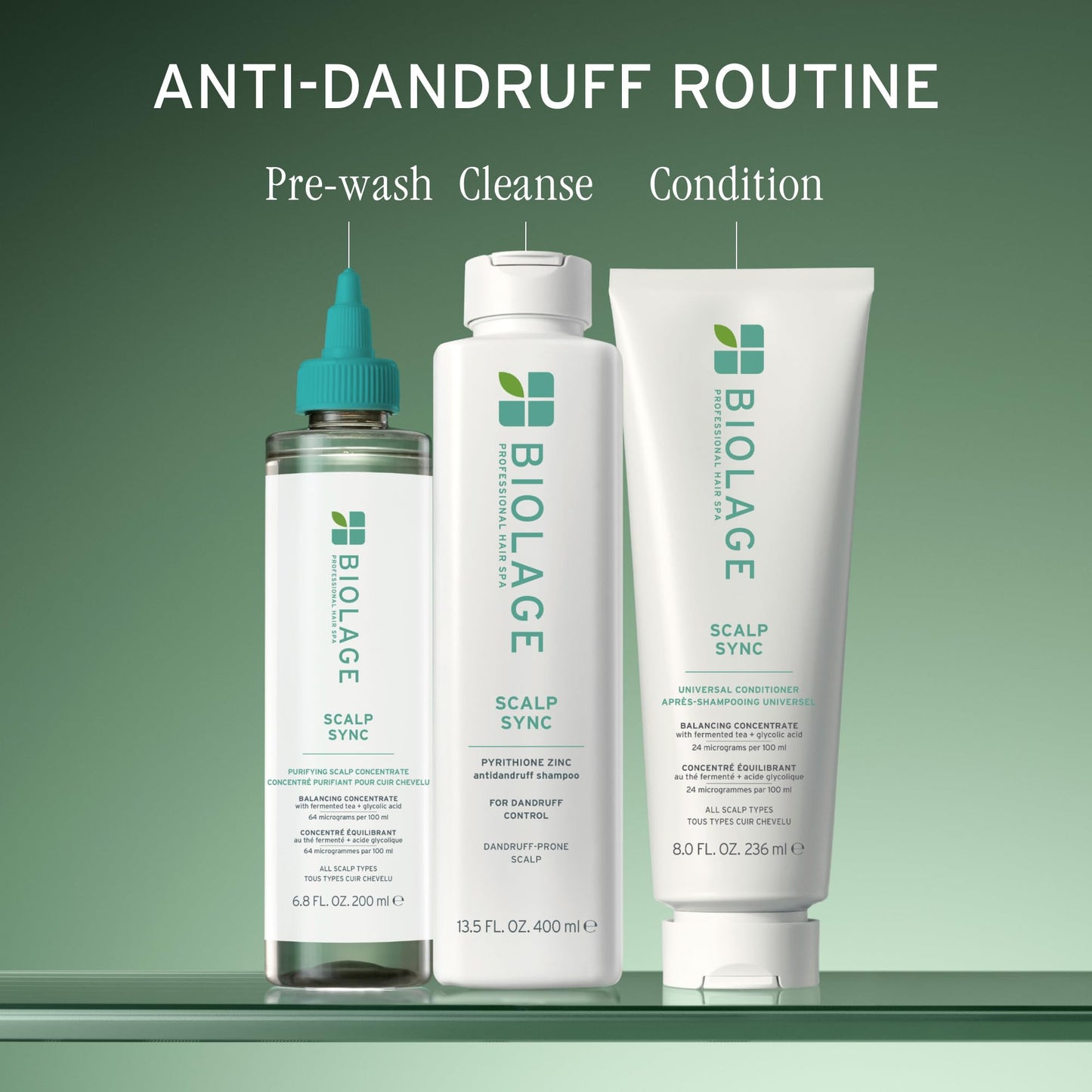 Biolage Scalp Sync Anti-Dandruff Shampoo - Controls Itchy Scalp, Deeply Cleanses Hair, Moisturizing Shampoo For Dandruff Relief, Vegan & Cruelty-Free