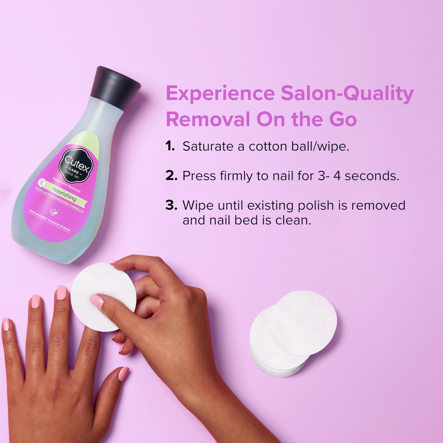 Cutex Nourishing Nail Polish Remover, Leaves Fingernails & Toenails Looking Healthy, Contains Vitamin E, 6.7 fl oz Beauty & Personal Care Cutex
