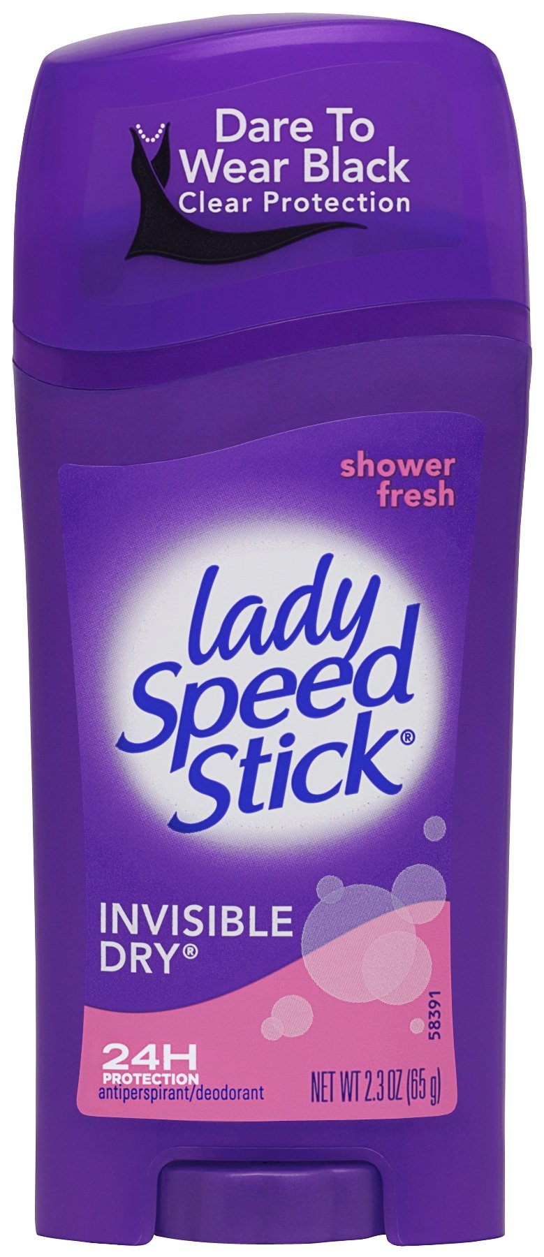 Lady Speed Stick Antiperspirant/Deodorant, Invisible Dry, Shower Fresh, 2.3 Ounce (Pack of 6)