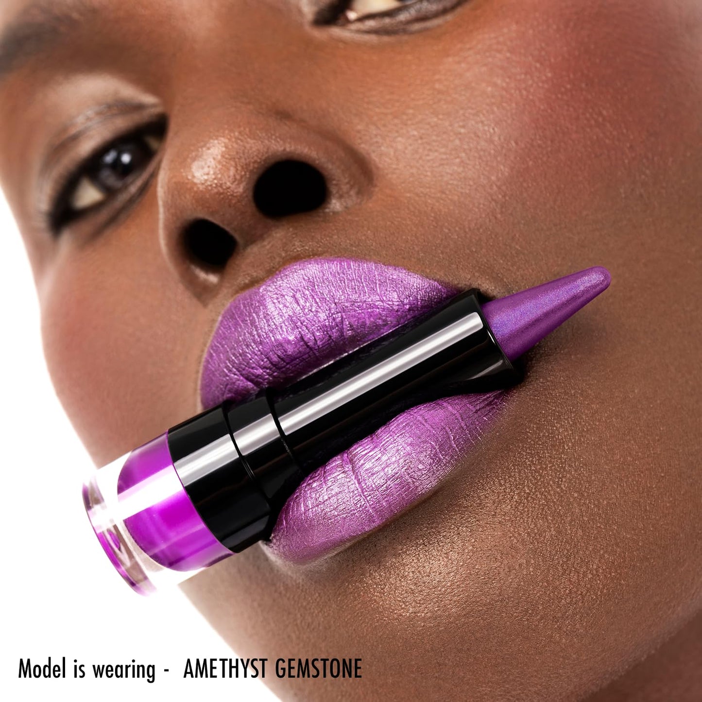 Black Radiance Metalicious Metallic Lipstick Lip Sculptor Gold Star