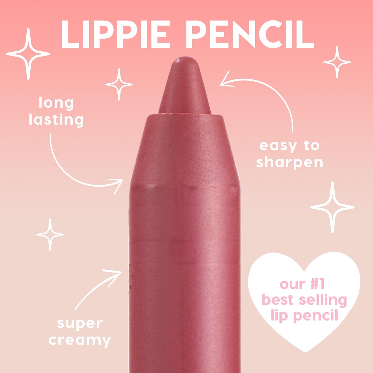 ColourPop Cool Group Chat Lippie Lip Pencil Kit - High-Pigment, Long-Lasting & Sharpenable Lip Liner with High-Impact Color - Includes Shades Ashton